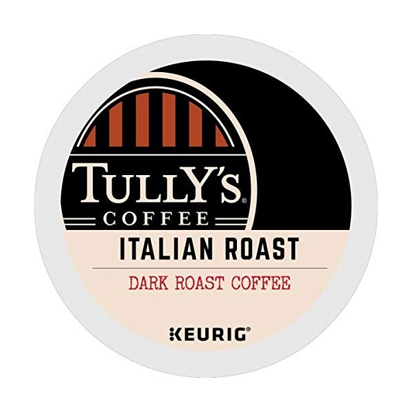 Tully's Coffee Italian Roast Keurig Single-Serve K-Cup Pods, Dark Roast Coffee, 24 Count