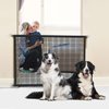 Dog Gate for Stairs Pet Gates for The House: Dogs Screen Mesh Gate for Doorways Stairways Indoor Safety 29 inch Tall, 34 inch Wide