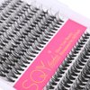 SQYlashes DIY Lash Extensions Kit, 280PCS 30D 40D Individual Lashes Clusters Eyelash Extensions Kit with Lash Bond and Seal, D Curl Lash Clusters Kit at Home (30D+40D, 0.05 Mix 9-18mm)