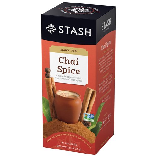 Stash Tea Chai Spice Black Tea, 6 Boxes of 30 Tea Bags Each (180 Tea Bags Total)