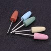 Nail Drill Bit Set, Stainless Steel Nail Drill Bits Nail Grinders Drill Bits Manicure Machine Tools Smoothing Drill for Manicure Nail Grinding and Trimming Nail Gel Drill Bit ( 5Pcs)