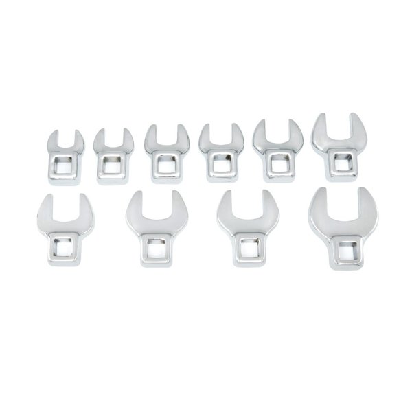 GEARWRENCH 10 Pc. 3/8" Drive Crowfoot Wrench Set, Metric - 81909