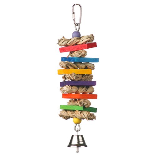 Super Bird Creations SB51095 - Seagrass Wafers Bird Toy for Medium Sized Birds, Ideal for Parrots, Conures, Cockatiels, Lovebirds, Budgies - Natural Chew Toy, Bird Cage Accessories - 9" x 2.5" x 1.5"