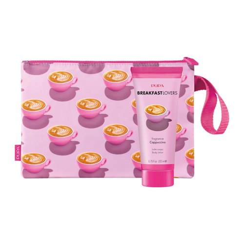 Pupa Milano Breakfast Lovers Set, Cappuccino, 2 Pc - Gift Set - Body Lotion - Body Cream - Moisturizing and Hydrating Lotion - Skin Care for Women