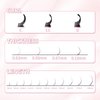 ABONNIE Easy fan lash extensions, Rapid Blooming Volume lash extensions, D Curl cashmere Fan lash extensions, 0.03 Thickness 8-15mm Mixed Length Self Fanning Volume Lashes extension (D-0.03,8-15mm)