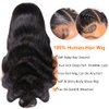 Zormsert Body Wave Lace Front Wigs Human Hair for Black Women 4x4 HD Lace Closure Wigs Human Hair Glueless Wigs Pre Plucked Natural Hairline with Baby Hair 180 Density 24 Inch