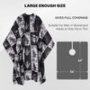 Waterproof Hair Cutting Cape Barber Cape Haircut Cape with Adjustable Snap Closure Hair Cape for Haircuts Salon Cape for Hairstylist Barber Accessories Barber Tools (64" x 56")