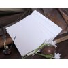 50 Pack Cotton Watercolor Paper with Deckle Edge 200 GSM Rough Textured Watercolor Paper for Writing (Off White, 9 x 12)