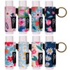 WK IEASON 8PCS Lip Balm Holder Keychain Bulk Chapstick Holder Key chain Lip Gloss Sleeve Holder -Elastic Holder Sleeve for Fat and Slim Lip Balms&Gloss and Lip Sticker(8pcs Floral C)