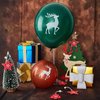 Elk Buck Deer Party Balloons Set, Includes 48 Pieces Woodland Latex Deer Balloon and 2 Rolls Black Band for Deer Party Favor Supplies Decoration Lumberjack Camo