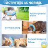 Hpetppy Cat Cone Collar Soft, Cat Recovery Collar for Wound Healing Cute Cat Donut Adjustable Cat Cones to Stop Licking Comfortable Lightweight Neck Elizabethan Collars for Cats Kittens After Surgery