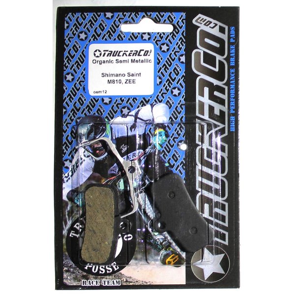 TruckerCo Organic Semi Metallic Disc Brake Pads Fits Fits Shimano BR Models: Saint M810, Saint M820 ZEE M640 H01A, H03A Bengal Models: Helix 4X D01S, D02S