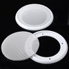 Facmogu 2PCS 8in White Ceiling Speaker Covers, Surface Mount Speaker Grill Mesh Round Speaker Grille Woofer Car Speaker Grill Cover Guard Protector Replacement Round Metal Grills