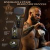 Bossman Men's Bar Soap 4 in 1 Beard Wash, Shampoo, Body Wash and Conditioner, 4 oz