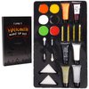 Halloween Family Makeup Kit, All-in-one Easy On & Easy Off set for Halloween Party Supplies, Halloween Cosplay, Face Paint & Body Paint, Halloween Costume Makeup, Zombie Cosplay