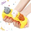 3 Pcs Cheese Toy Cheese Stress Ball Fidget Toys Mice in Cheese Anxiety Toys Mouse Office Toy Sensory Mouse Toys for Birthday Gifts Stress Relief Party Favors, Grey Brown White
