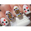 60 Playing Cards Nail Decals