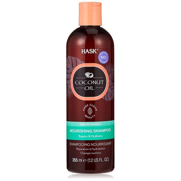 Hask Monoi Coconut Oil Nourishing Shampoo, 12 Ounce