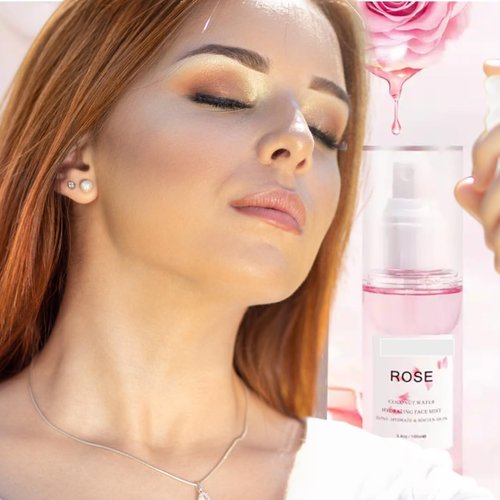 Rose Coconut Water Hydrating Face Mist - Refresh, Tone, and Hydrate Your Skin, 3 Fl. oz (Packaging May Vary)