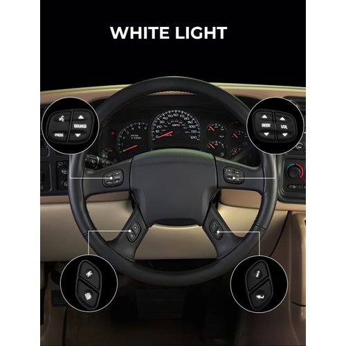 JOYTUTUS Steering Wheel Radio Control Switch Buttons fits Silverado Sierra 2003-2007, Trailblazer & Envoy 2004-2009, Tahoe & Yukon 2003-2006, Replaces OE# 21997738, 21997739, 1999442, 1999443