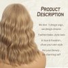 Ulzzviy Blonde Wig with Bangs for Women Colorful Charming Synthetic Wigs Shoulder Length Curly Bob Wigs Heat Resistant Fiber Hair Blonde Wig for White Women Girls Use