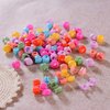 100 Mini Claw Hair Clips Rainbow Mini Hair Clip Tiny Plastic Plastic Hair Claws Hair Braids Maker Beads Head wear Hair Accessories for Girls Women
