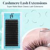 DF touchjoy Lash Extension Volume Eyelashes Extensions 0.07 C 20-25mm Lash Tray Individual lash Extensions Classic Lash Extensions Soft Matte Black Single Lashes for Professional Salon Use