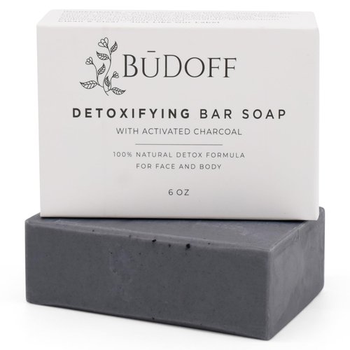 Activated Charcoal Bar Soap for Acne Eczema Psoriasis Face and Body | All Natural Detox Formula | Shea Cocoa and Mango Butter | For Men and Women | For Face and Body | 6 Oz Bar Soap