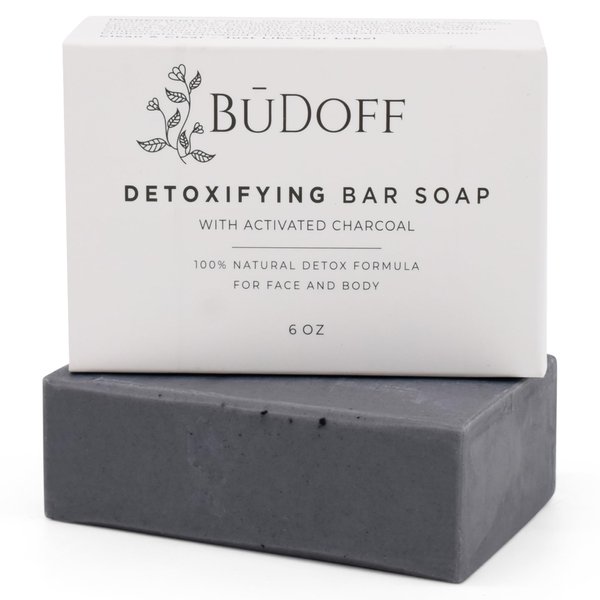 Activated Charcoal Bar Soap for Acne Eczema Psoriasis Face and Body | All Natural Detox Formula | Shea Cocoa and Mango Butter | For Men and Women | For Face and Body | 6 Oz Bar Soap