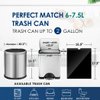 2 Gallon 120 Counts Strong Drawstring Trash Bags Garbage Bags by RayPard, Small Trash Bin Liners for Home Office Kitchen Bathroom Bedroom, Black
