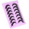 Fluffy Lashe Clear Band Fox Eye Lashes Faux Mink Eyelashes Wispy False Eyelashes Cat Eye Lashes 3D Volume Strip Lashes Pack by Kiromiro