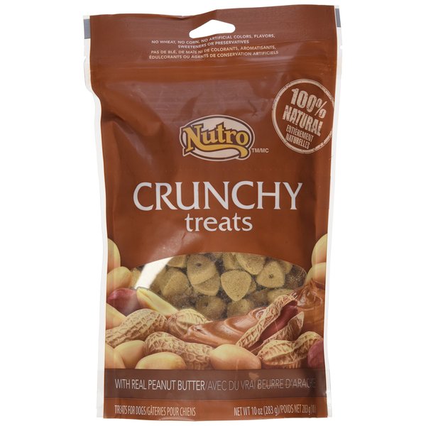 Nutro Crunchy Treats Peanut Butter 10 oz(2Pack)