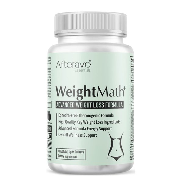 WeightMath Advanced Metabolism Booster & Thermogenic Formula, Flatter Stomach, Aids Belly Bloat, Digestive & Probiotic System, Essential Nutrients to Help Rapid Colon Cleanse