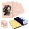 Tattoo Practice Skins with Transfer Paper, 15PCS Tattoo Fake Skin and Stencil Paper Kit Includes 5PCS Tattoo Practice Skin and 10PCS Tattoo Transfer Paper