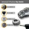 MGI SpeedWare 3-Wire Universal Ignition Key Switch for Cars, Buggies, Mowers and Go Karts, Off/On/(Start)