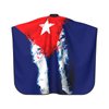 Cuba Cuban Art Flag Salon Barber Cape - Professional Hairdressing Waterproof Hair Cutting Cape With Adjustable Snap Closure-Haircut Apron For Hair Stylist And Home Use-55''X66''