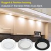 VST 12V Super Bright and Ultra-Thin Under Cabinet Lighting, Recessed or Surface Mount Dimmable Led Puck Light, Natural White,Driver not Included (10pack, White-4000K)