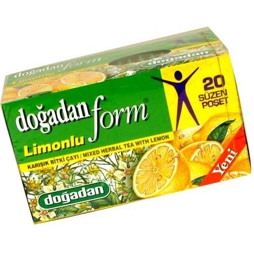 Form Mixed Herbal Tea with Lemon