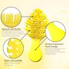 CANDYBRUSH Hair Brush for Kids Toddler Girls Extremely Soft TPEE for Fine Hair Detangling Leaf Form Vented Brushes Mood-Boosting Hairbrush with Lemon Scented Yellow Small