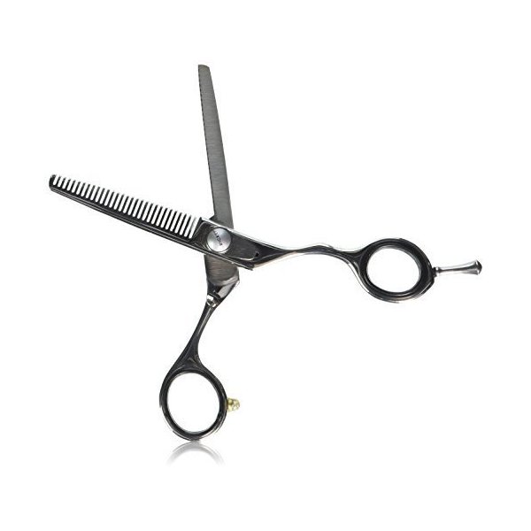 Cricket S2 T-30 Thinning Shears Professional Stylist Barber Hair Cutting Scissors, Removes Bulk, Convex Edge, Hand Polished Swedish Steel