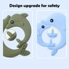 Teething Teether Toys for Babies 0-6, 6-12 Months, 4 Packs Gift Aitoustone Soft Dolphin BPA Free Teething Toy for Baby, Chewing Relief Toys with Easy to Hold Handles