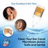 Cleanse Right 2nd Generation USA Made 1 Bottle of .5OZ Ear Drops and Ear Wax Removal Tool Kit, Ear Wax Spiral, Bulb Syringe Remove Earwax Blockage, Cleaner, Irrigation Tool