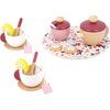 Janod Twist My First Tea Set - 16 Piece Wood and Felt Beginner Play Food Set - Includes Everything for Teatime - Pretend Play Set - Ages 2 - 5 Years - J06631