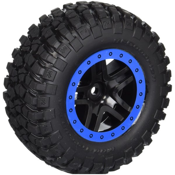 Traxxas 5883A Tire and Wheel, Split Spoke, BF Goodrich Mud Terrain