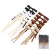 Slevaty 12 PCS Black Hair Bows for Women, Hair Ribbon with Long Tail Bowknot Hair Clips for Women Girls, Hair Barrettes with Bow Accessories（Neutral Colors）