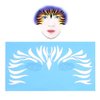 Salmue Face Painting Stencils, Face Paint Stencils for Kids and Adults, 7pcs/Set Reusable Tattoo Stencils Glitter Temporary Tattoos Templates Body Painting Facial Makeup Tattoo Design Tools