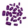 MISUD Press on Nails Medium Square Fake Nails Glossy Glue on Nails Purple Acrylic Nails Squoval Artificial Nails Bling Glitter Stick on False Nails with Design 24 pcs