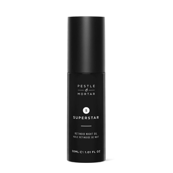 Pestle & Mortar Superstar 2% Retinoid Night Oil, Overnight Face Serum, Anti Aging, Reduces Wrinkles & Fine Lines with Vitamin E, Vitamin C and organic oil 1 Fl Oz