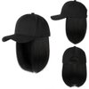 YEKEYI Baseball Cap Wig with Hair Extensions Synthetic Wig Hat for Women Adjustable Baseball Hat