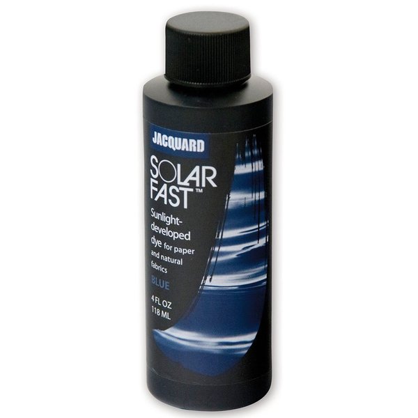 Jacquard SolarFast Dye - 8oz - Blue - Create Remarkably Detailed Photographs, Photograms, and Shadow-Prints on Paper or Fabric - Made in USA